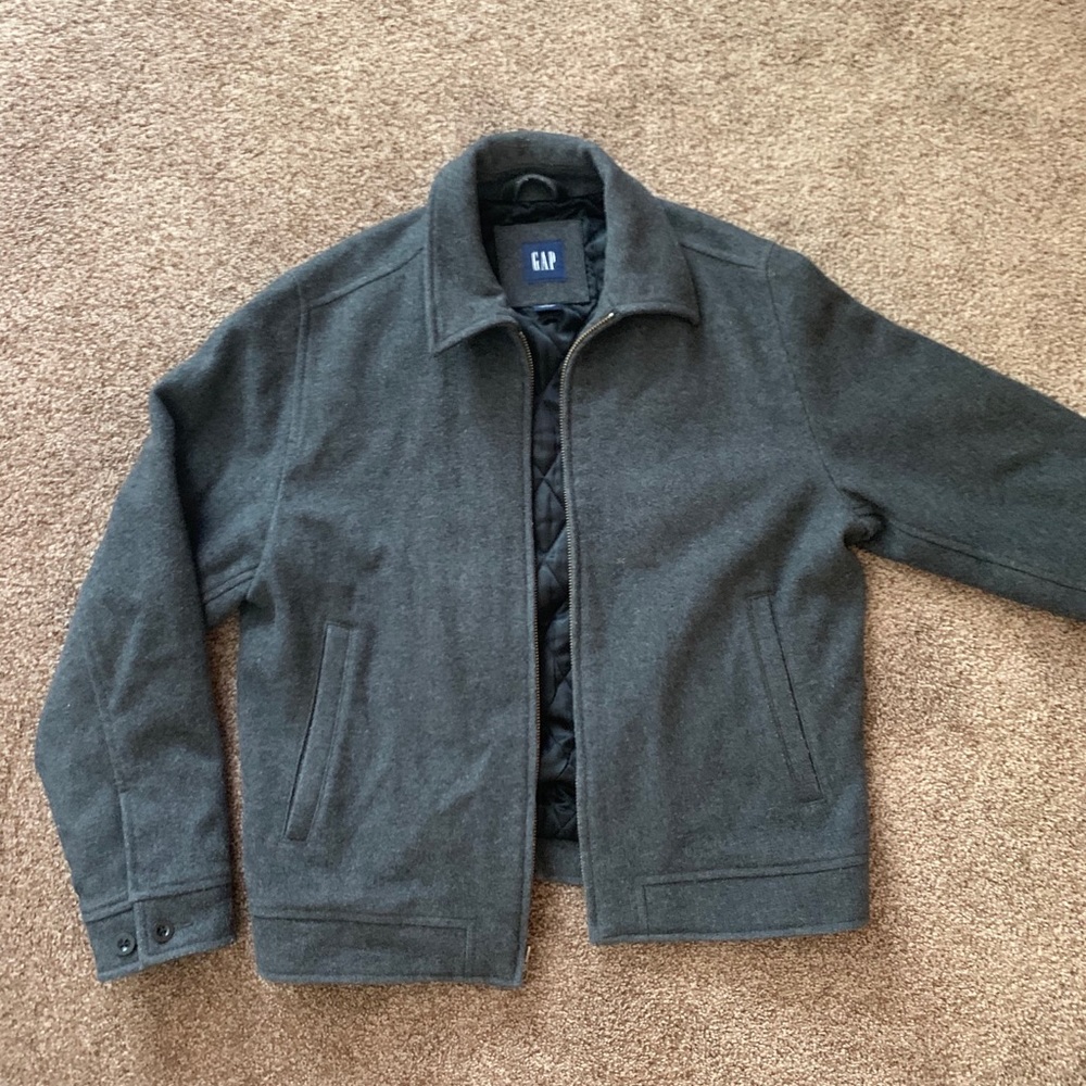 Men’s Wool Zipper Coat